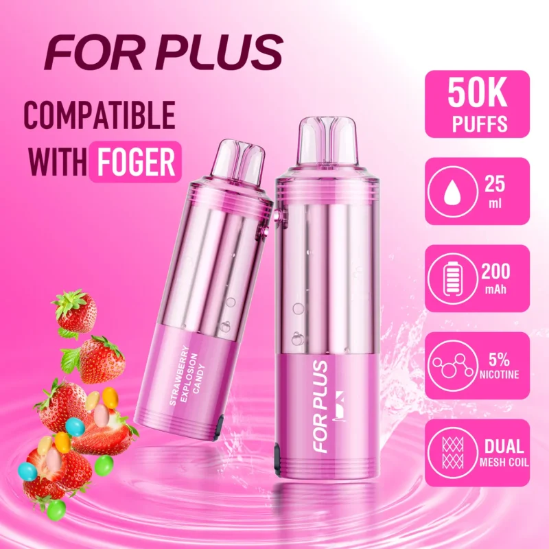⭐ For Plus 50K Pod for Foger Switch Pro 30K (25ml 5%) — 20% OFF | New User Wholesale Deals | Fast U.S. Shipping | Top-Rated 😍🔥 - 图片 11