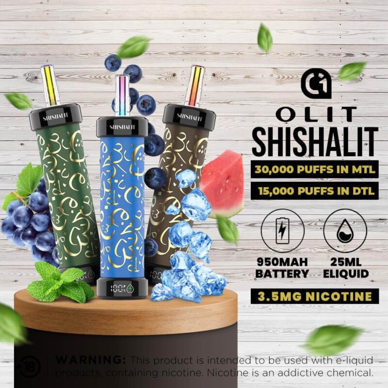 🔥 Olit Shishalit 30K Disposable E-hookah 25ml 0.35% | 30,000 Puffs – 🛒20% OFF 🚚 Local US Shipping | Wholesale Discounts | Rave Reviews 🎉