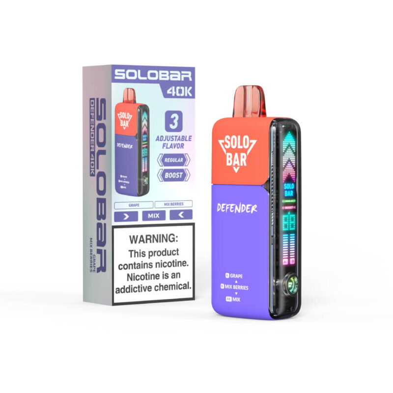 🔥 SOLOBAR Defender 40K | 40000 Puffs Disposable Vape – 🛒20% OFF 🚀 Fast US Shipping | Wholesale Discounts | Rave Reviews 🎉 - 图片 8